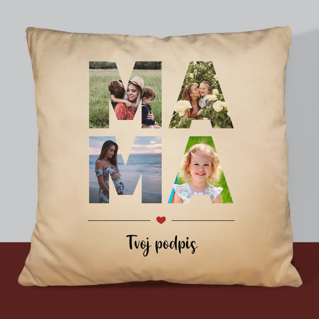 Slovo Z Fotografií: Mama Z Tvojich Fotografií - Vankúš