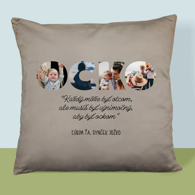 Slovo Z Fotografií: Môj Výnimočný Ocko - Vankúš