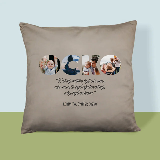 Slovo Z Fotografií: Môj Výnimočný Ocko - Vankúš