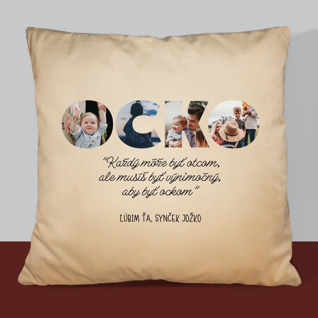 Slovo Z Fotografií: Môj Výnimočný Ocko - Vankúš