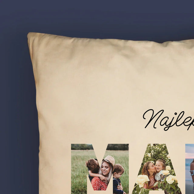 Slovo Z Fotografií: Najúžasnejšia Mama Na Svete - Vankúš