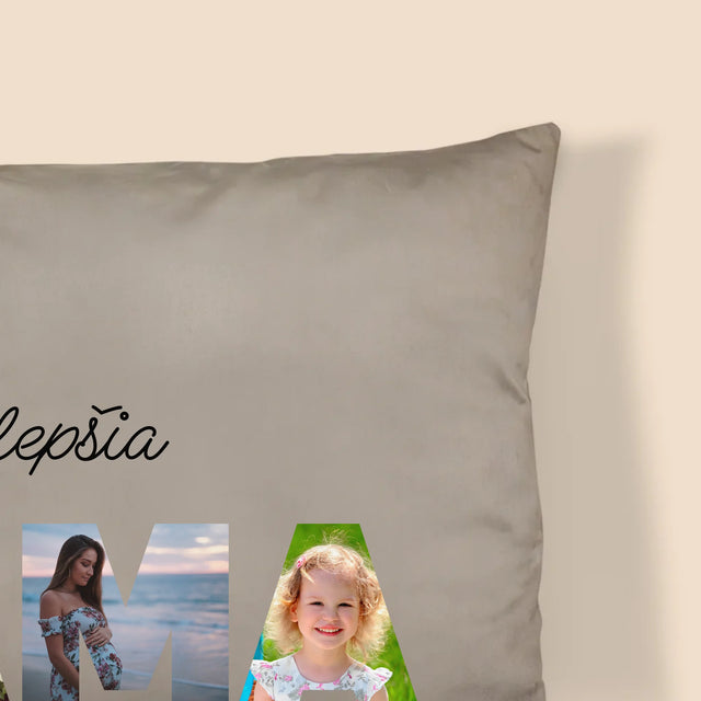 Slovo Z Fotografií: Najúžasnejšia Mama Na Svete - Vankúš