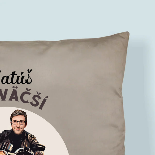 Tvoja Postava: Fanúšik Motocyklov - Vankúš