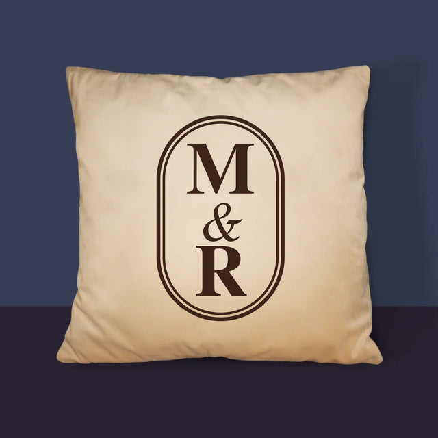 Monogram: Klasické Iniciály - Vankúš