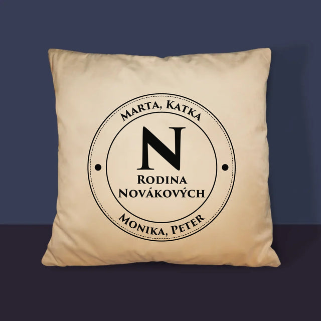 Monogram: Rodinný Monogram 2 - Vankúš