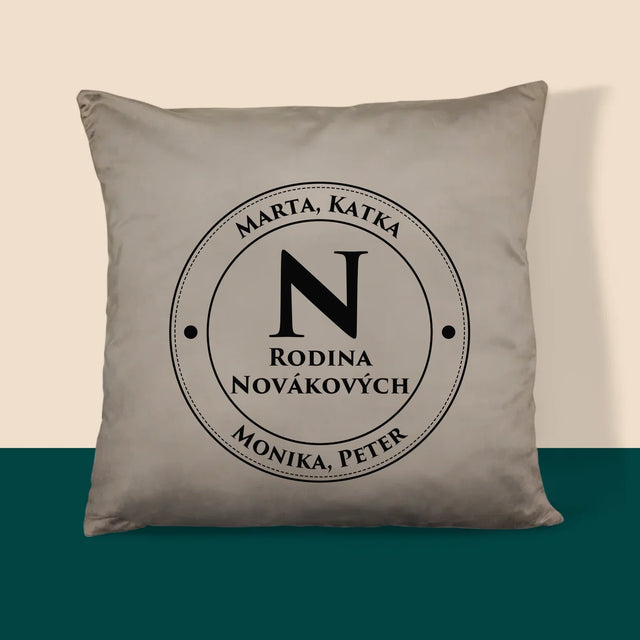 Monogram: Rodinný Monogram 2 - Vankúš