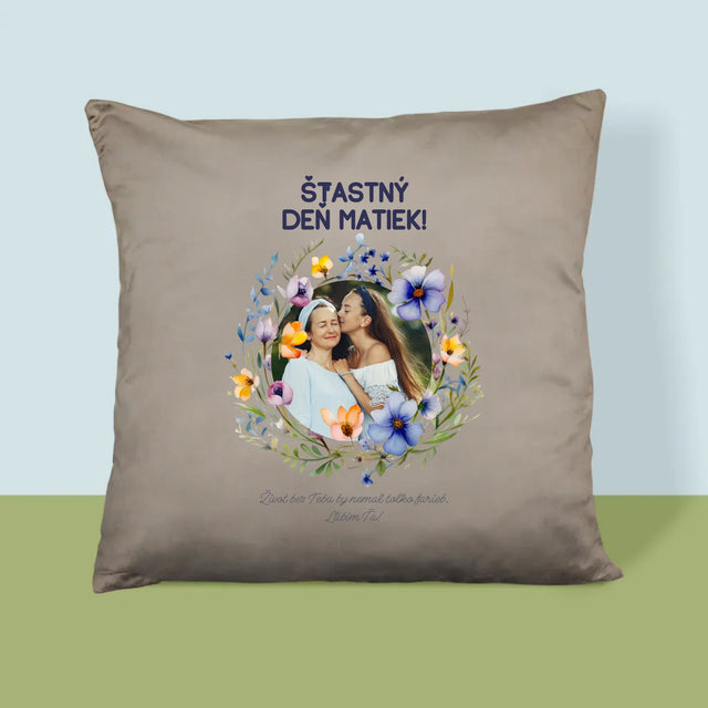 Fotografia A Podpis: Šťastný Deň Matiek - Vankúš
