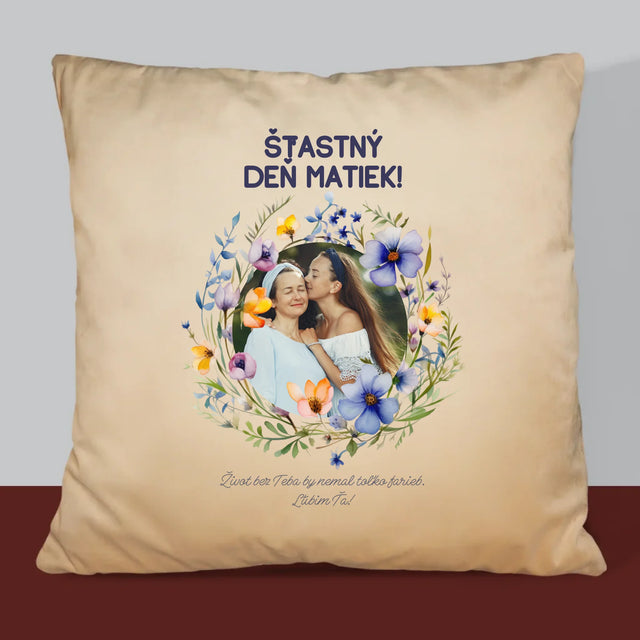 Fotografia A Podpis: Šťastný Deň Matiek - Vankúš
