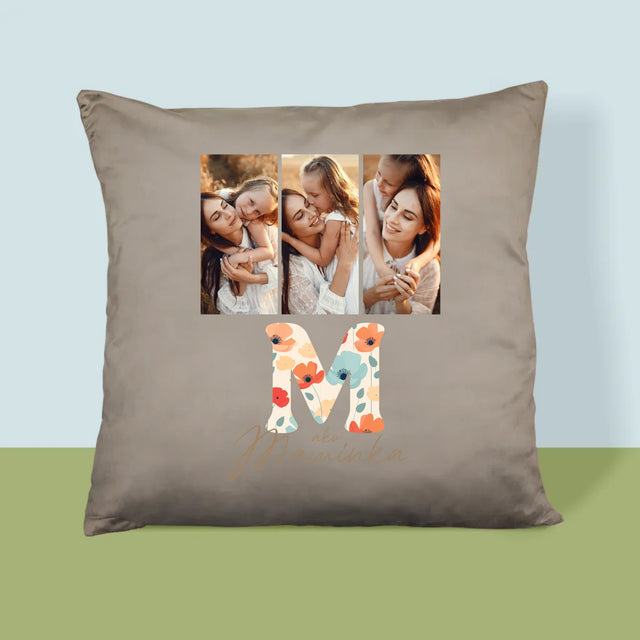 Fotokoláž: M Ako Maminka - Vankúš