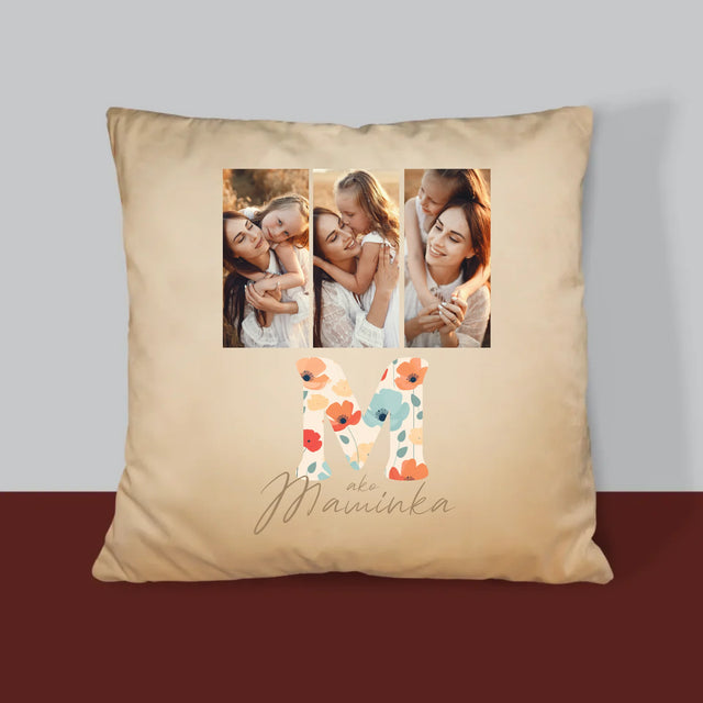 Fotokoláž: M Ako Maminka - Vankúš