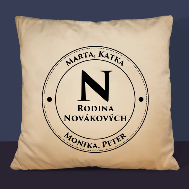 Monogram: Rodinný Monogram 2 - Vankúš