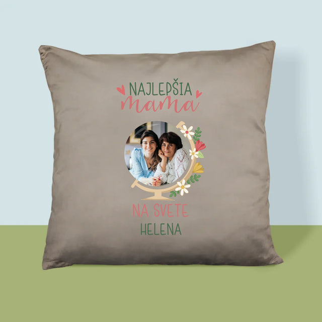 Fotografia A Podpis: Najlepšia Mama Svet - Vankúš