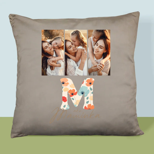 Fotokoláž: M Ako Maminka - Vankúš