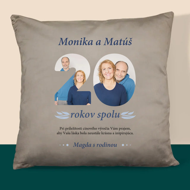 Slovo Z Fotografií: 20 Rokov Spolu - Vankúš