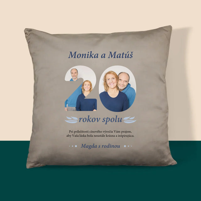 Slovo Z Fotografií: 20 Rokov Spolu - Vankúš