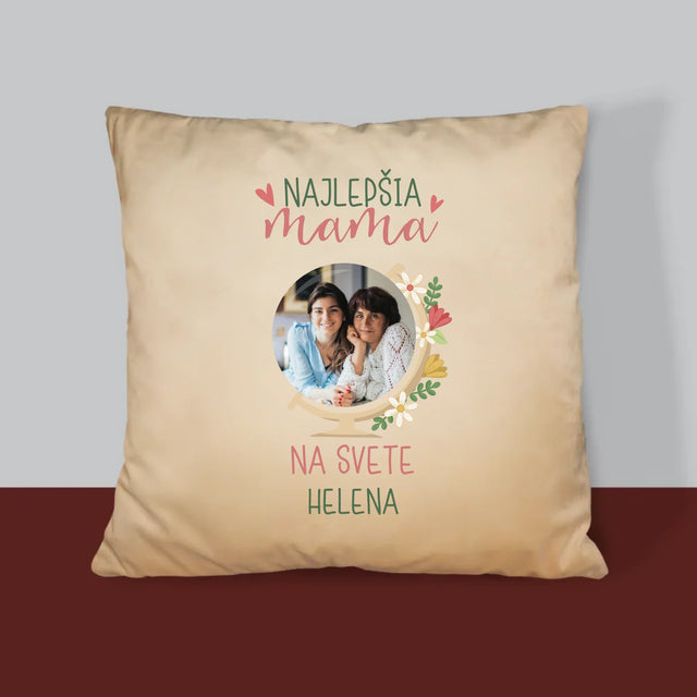 Fotografia A Podpis: Najlepšia Mama Svet - Vankúš