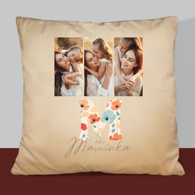 Fotokoláž: M Ako Maminka - Vankúš