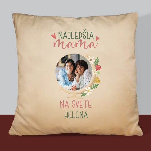 Fotografia A Podpis: Najlepšia Mama Svet - Vankúš