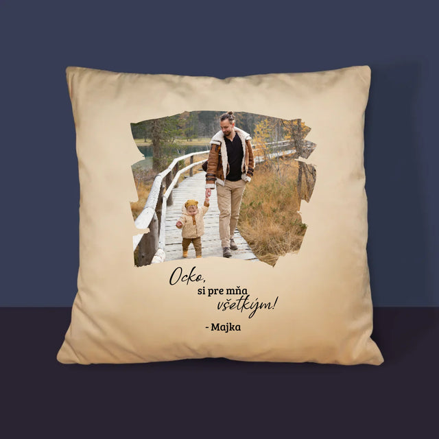 Fotografia A Podpis: Pohľadnica Pre Ocka - Vankúš