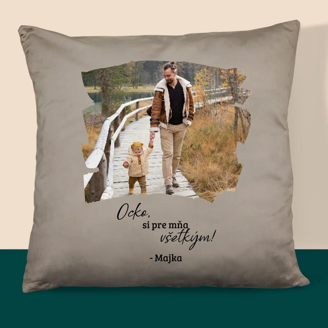 Fotografia A Podpis: Pohľadnica Pre Ocka - Vankúš