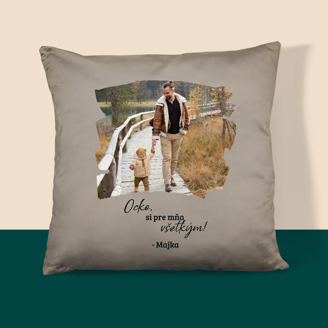 Fotografia A Podpis: Pohľadnica Pre Ocka - Vankúš