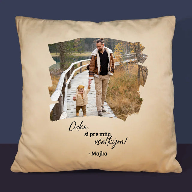 Fotografia A Podpis: Pohľadnica Pre Ocka - Vankúš