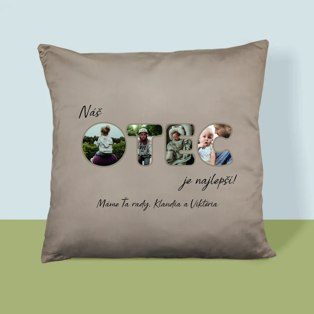 Slovo Z Fotografií: Náš Otec Je Najlepší - Vankúš