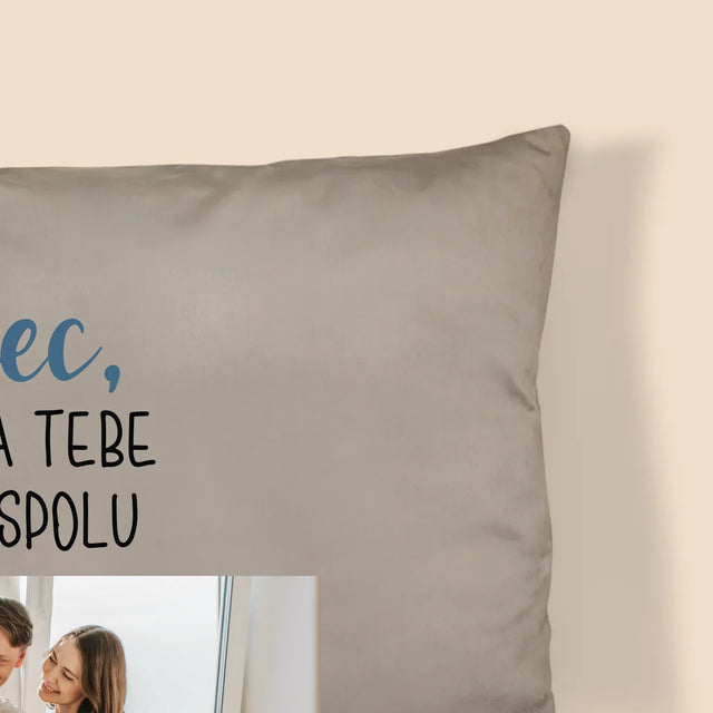 Fotografia A Podpis: Otec, Vďaka Tebe Sme Spolu - Vankúš