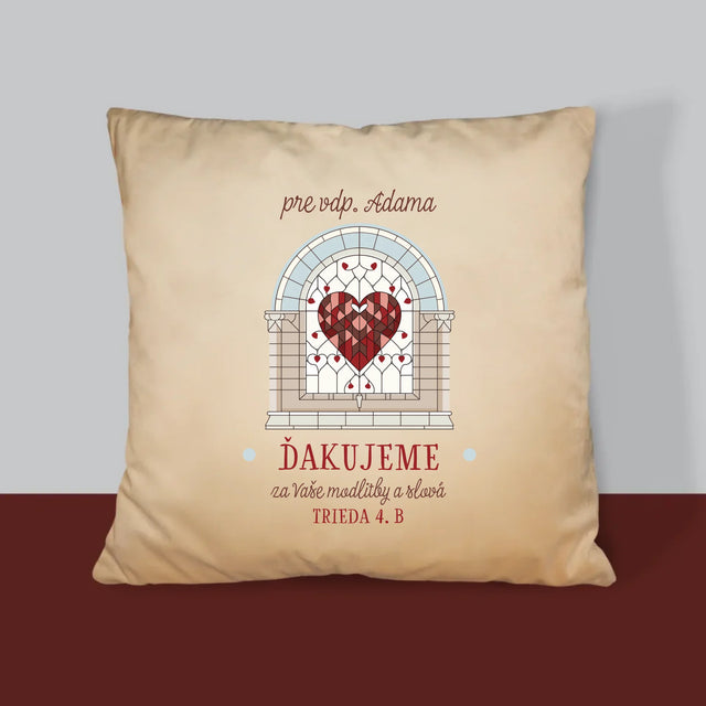 Meno A Podpis: Ďakujeme Za Vaše Modlitby - Vankúš