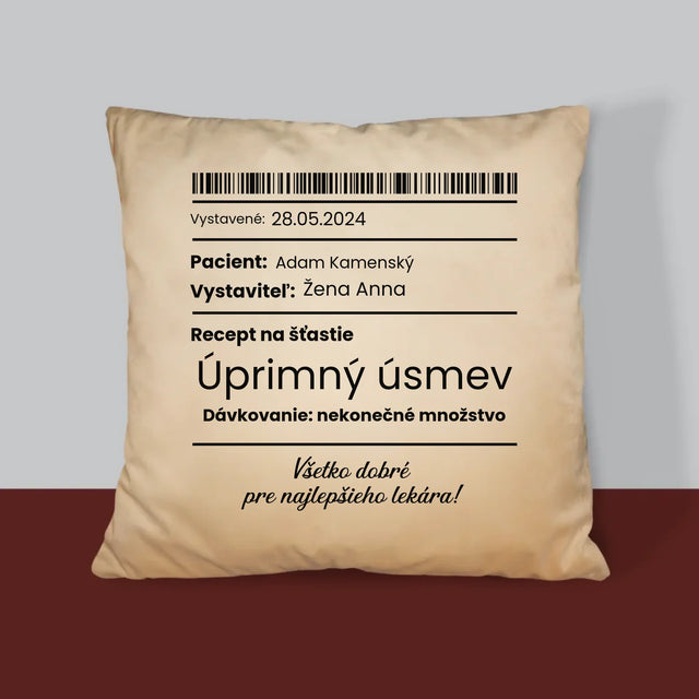 Meno A Podpis: Recept Na Šťastie - Vankúš