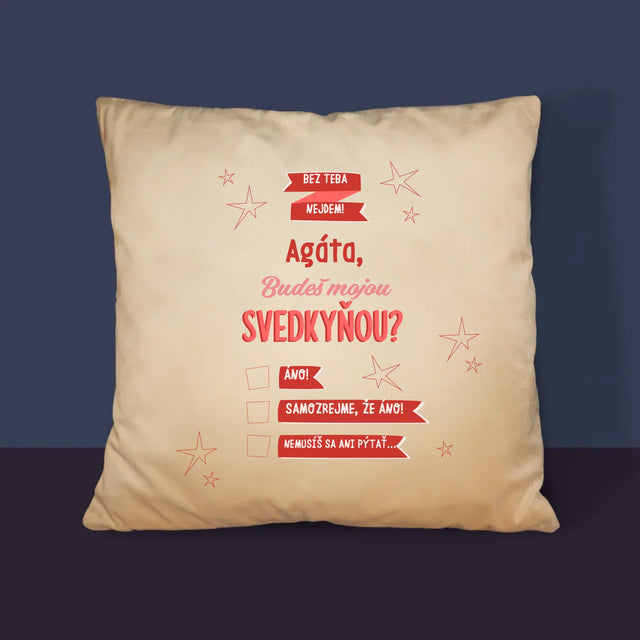 Meno A Podpis: Bez Teba Nejdem - Vankúš