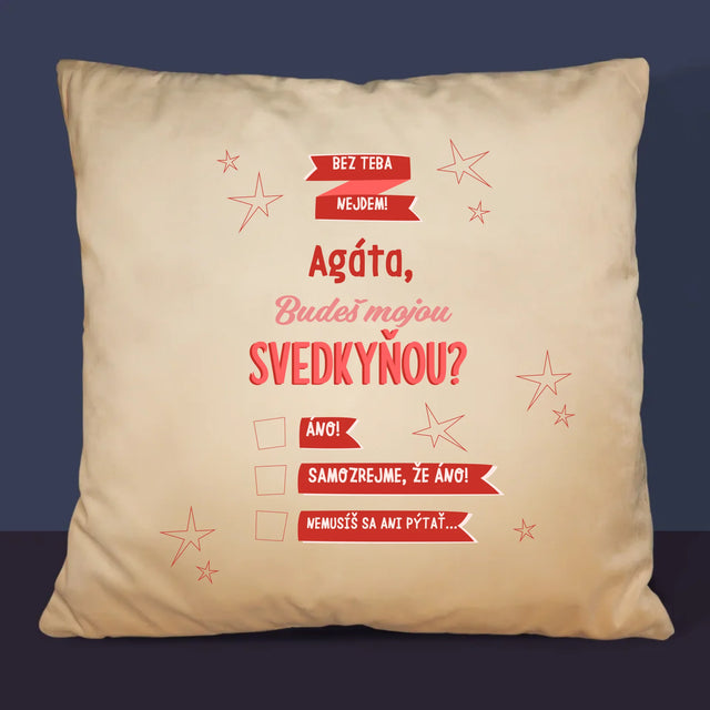 Meno A Podpis: Bez Teba Nejdem - Vankúš