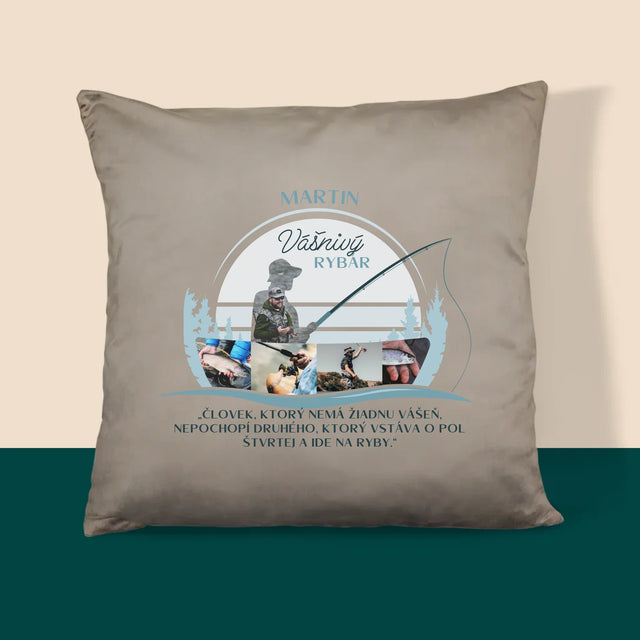 Tvar Z Fotografií: Vášnivý Rybár - Vankúš