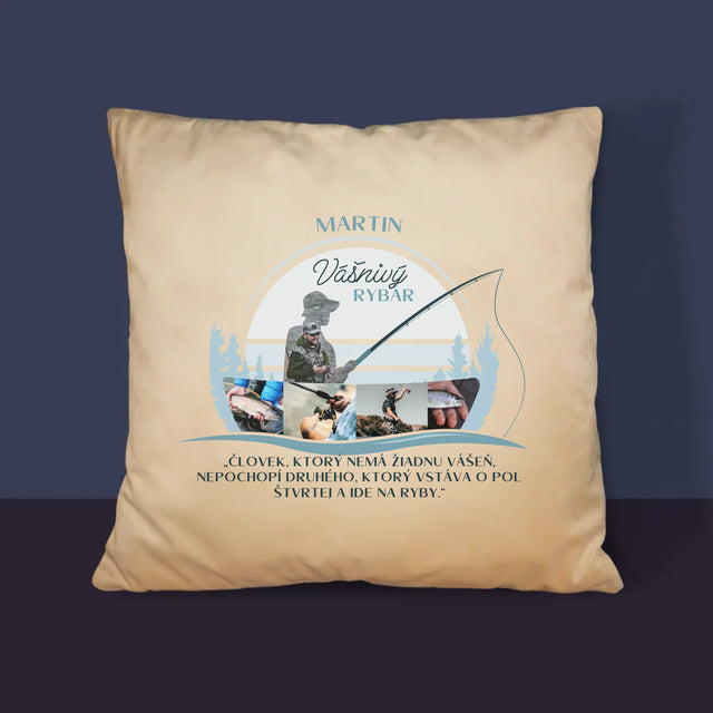 Tvar Z Fotografií: Vášnivý Rybár - Vankúš