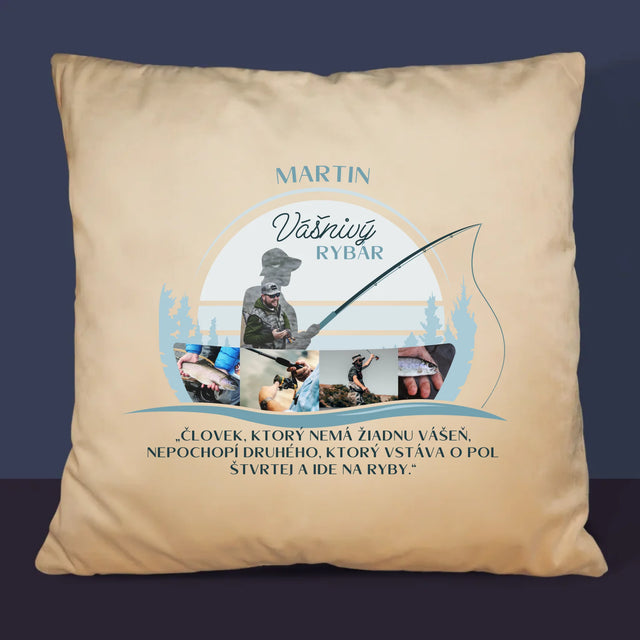 Tvar Z Fotografií: Vášnivý Rybár - Vankúš