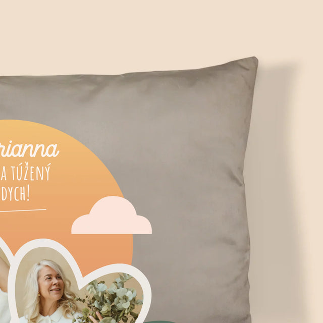 Fotokoláž: Vysnívaný Oddych - Vankúš