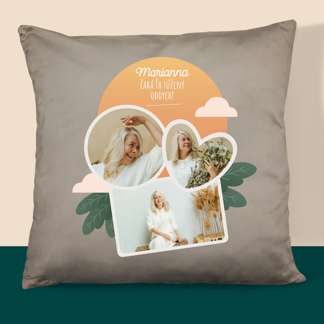 Fotokoláž: Vysnívaný Oddych - Vankúš