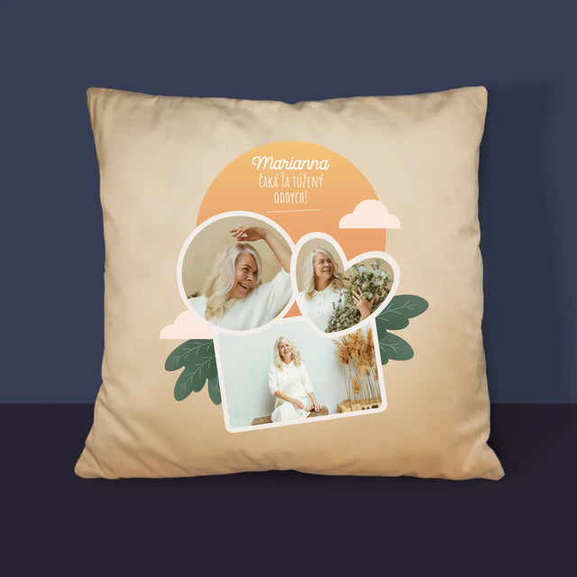 Fotokoláž: Vysnívaný Oddych - Vankúš