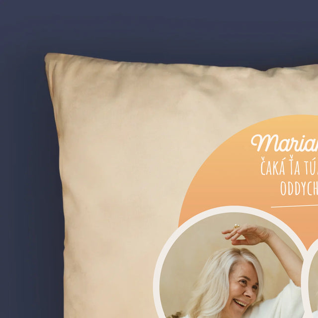 Fotokoláž: Vysnívaný Oddych - Vankúš