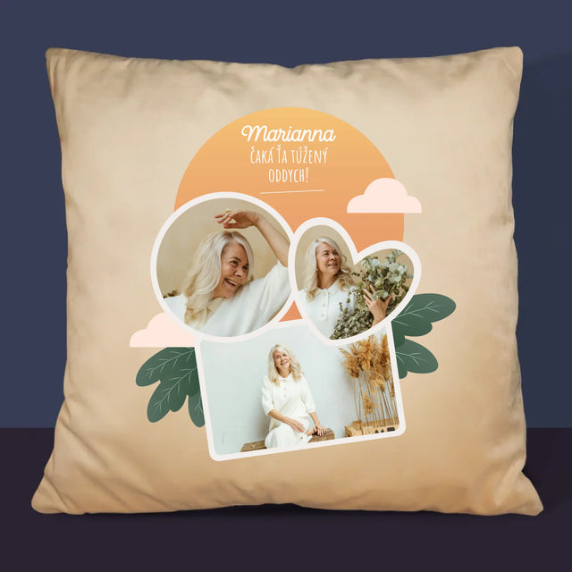 Fotokoláž: Vysnívaný Oddych - Vankúš