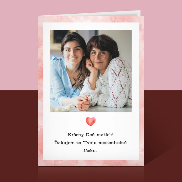 Fotografia A Podpis: Pohľadnica Pre Mamu - Kartička S Prianiami
