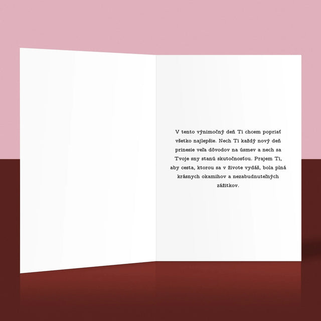 Fotografia A Podpis: Pohľadnica Pre Mamu - Kartička S Prianiami