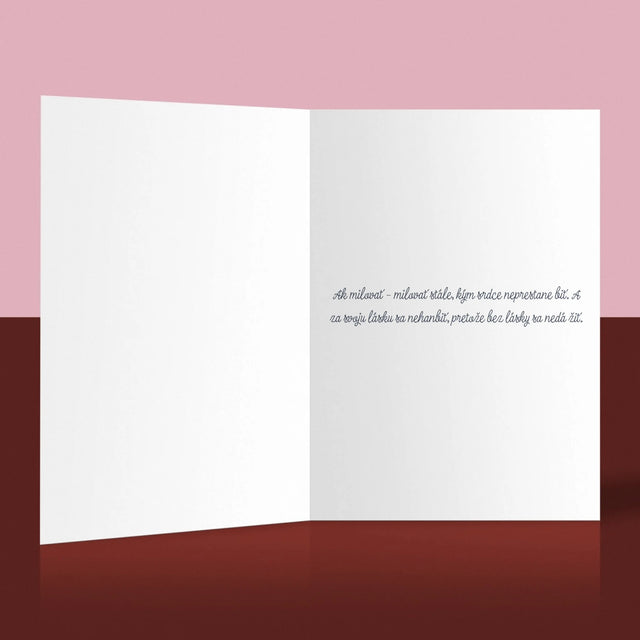 Fotokoláž: 5. Výročie Svadby - Kartička S Prianiami