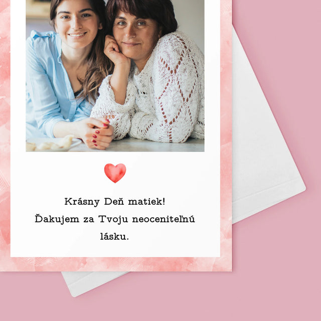 Fotografia A Podpis: Pohľadnica Pre Mamu - Kartička S Prianiami