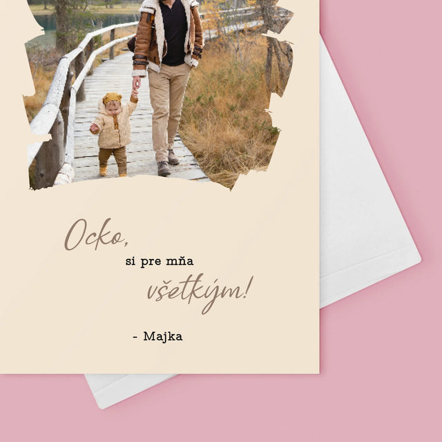 Fotografia A Podpis: Pohľadnica Pre Ocka - Kartička S Prianiami