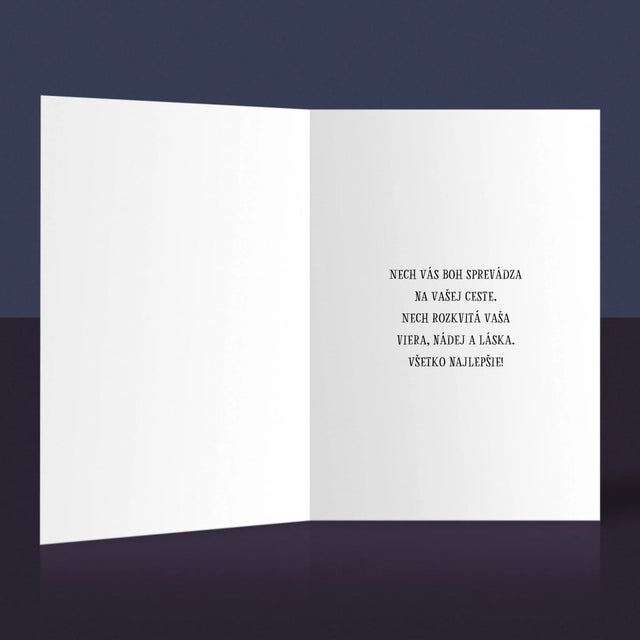 Meno A Podpis: Ďakujeme Za Vaše Modlitby - Kartička S Prianiami