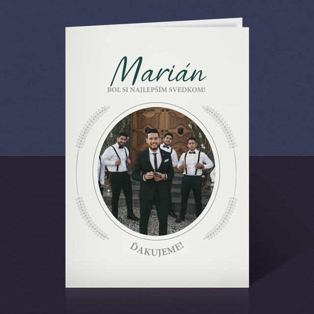 Fotografia A Podpis: Bol Si Najlepším Svedkom - Kartička S Prianiami