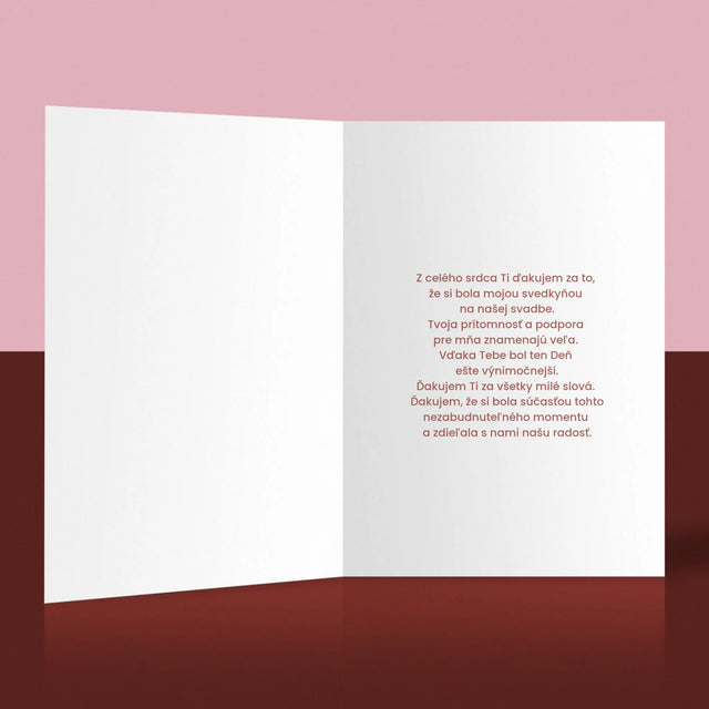 Meno A Podpis: Bez Teba Nejdem - Kartička S Prianiami