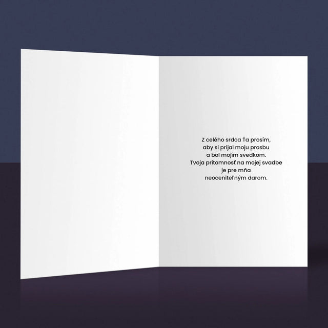 Meno A Podpis: Niekto Mi Chýba Svedok - Kartička S Prianiami