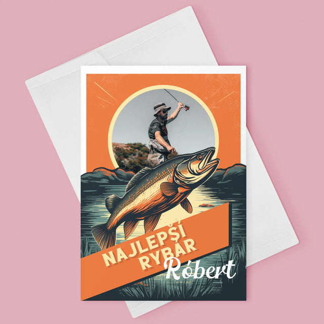 Fotografia A Podpis: Najlepší Rybár - Kartička S Prianiami